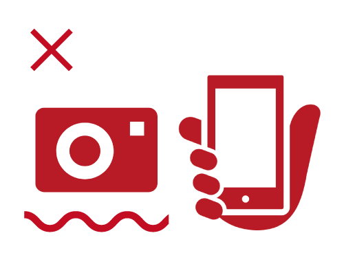 水中でのカメラ撮影、了解を得ていない相手の撮影